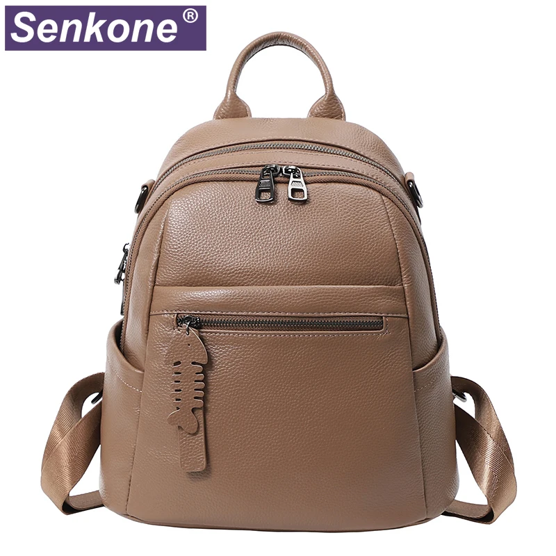 

Large Women Backpack Genuine Leather Travel Backpack Female Shoulder Bags For Women 2022 Designer School Bags For Teenage Girls