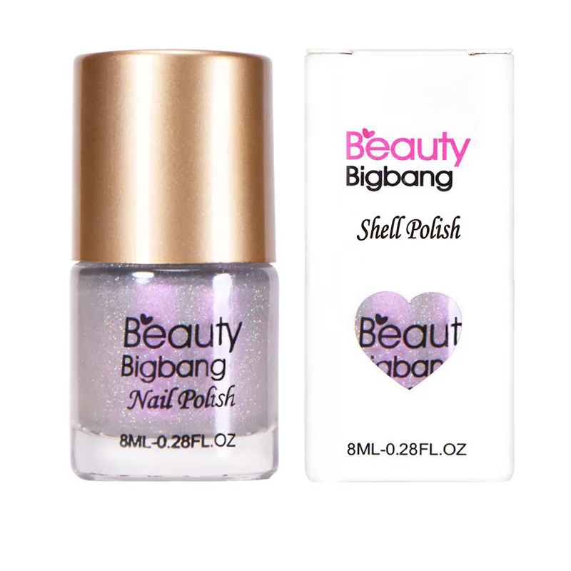 BeautyBigBang 8 мл жемчужный лак для ногтей Русалка лак для ногтей Маникюрные наконечники цветная блестящая жемчужина оболочка лак для ногтей