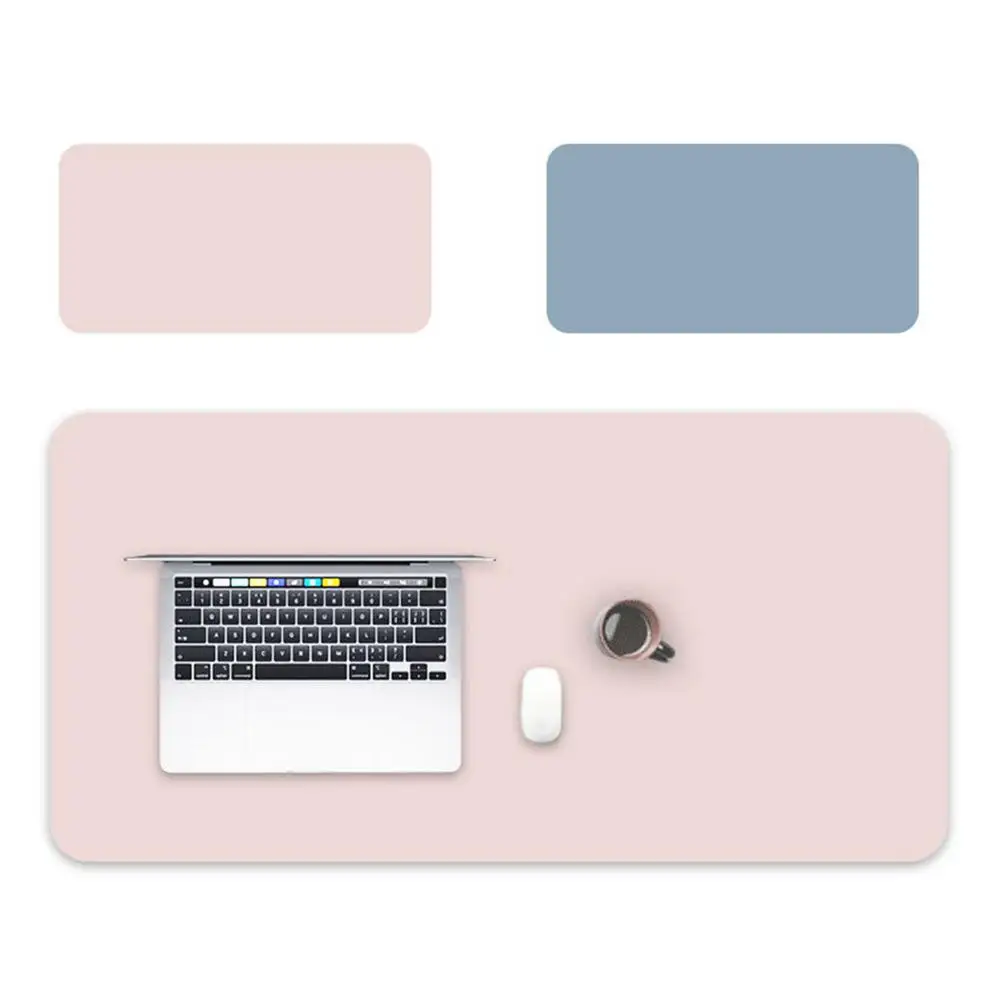 

Mouse Pad Office Desk Pad Waterproof Double-sided Mouse Pad Non-slip Oil-proof Mat For Office Home PU Mouse Pad Desk Mat