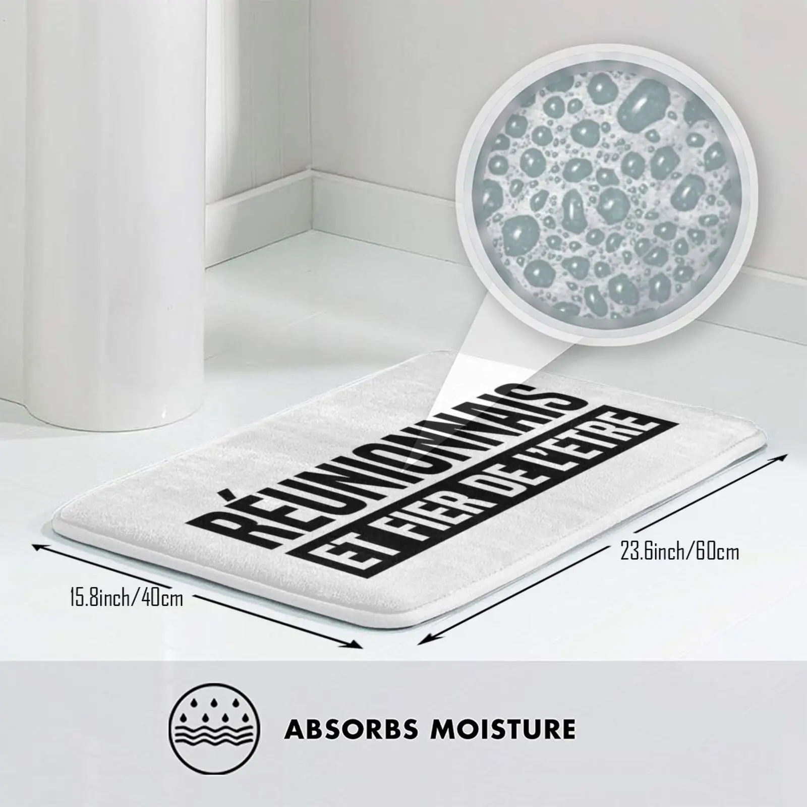 Коврик для ковриков Reunionese с гордостью мягкий коврик встречи и гордости встреч на