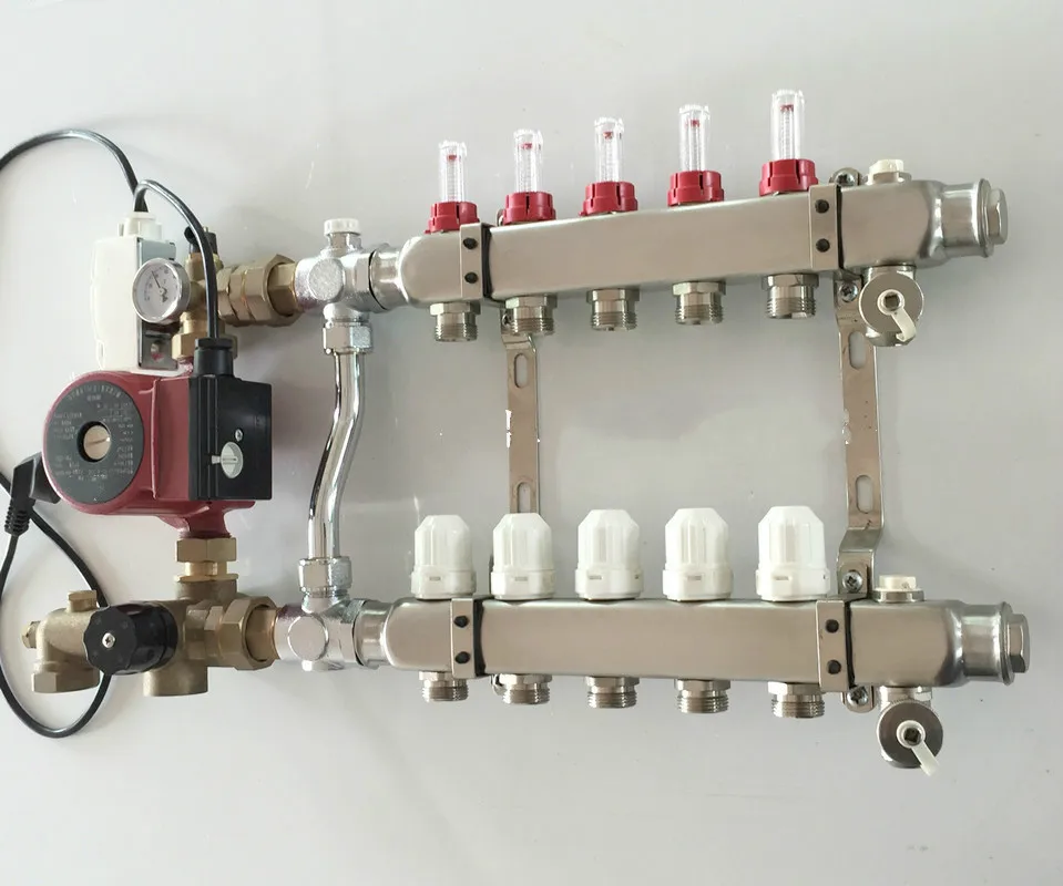 5 портов и номинальный насос для подогрева пола 1/2 pex | Обустройство дома