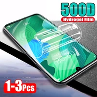 3 1pcs 500d full cover hydrogel film for huawei nova 4 5 5i 5t 6 honor 8x 10i 8 20 10 lite front screen protector film not glass