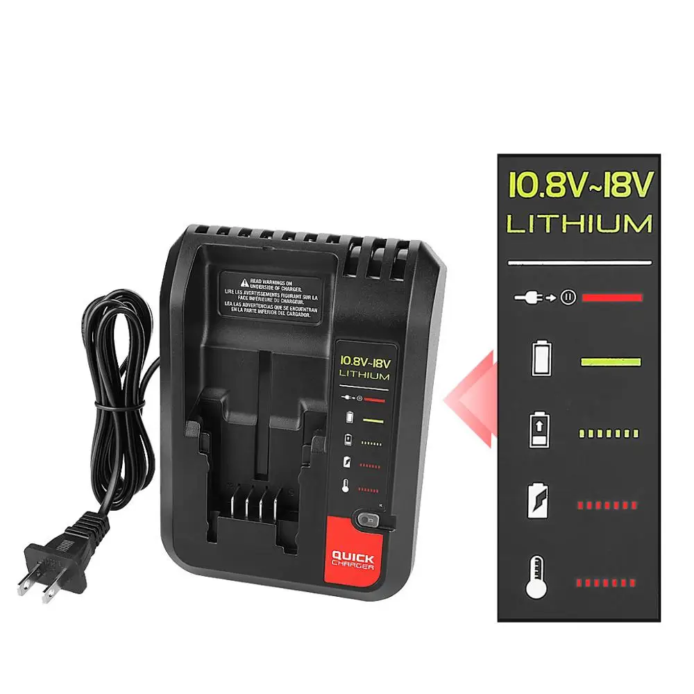 Литий ионная аккумуляторная батарея dowupine PCC692L зарядное устройство для Black Decker Porter