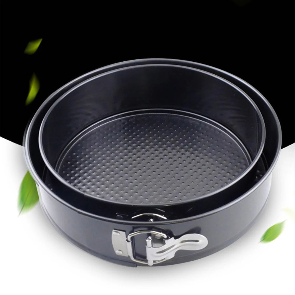 4/6/8/10 дюймов в прямом эфире с пряжкой кекса покрытием круглый противень для