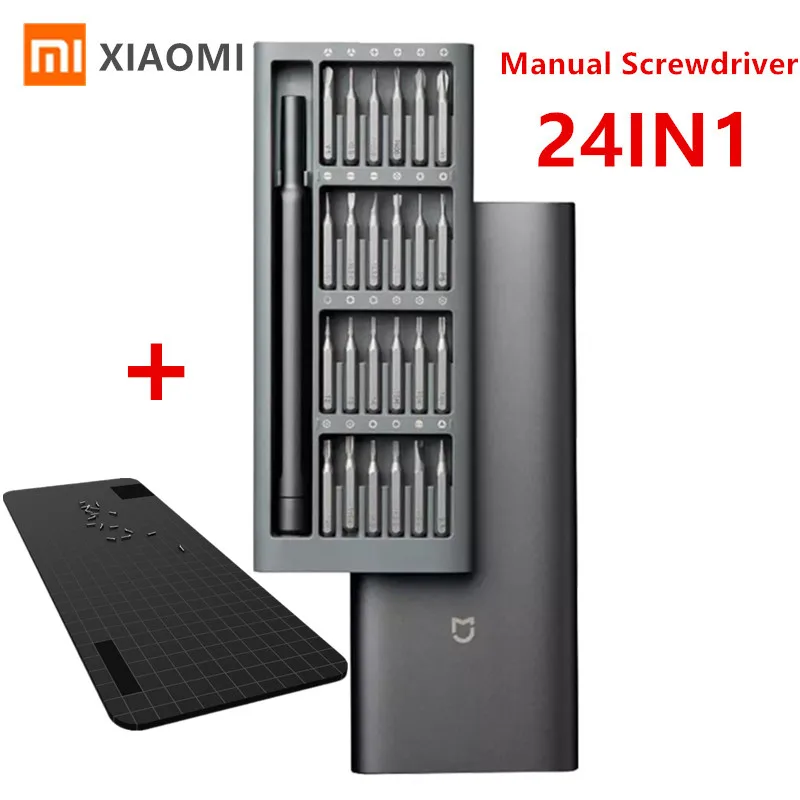 

Набор отверток XIAOMI 24 в 1, прецизионные биты для магнитных отверток, с шестигранной головкой, ручка, ремонт, набор отверток