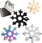 18 в 1 Снежинка мульти инструмент гаечный ключ шестигранный ключ многоцелевой лагерь выживания Открытый Мульти инструмент EDC брелок Карманный инструмент брелок