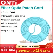 ONTi 10G OM3 LC-LC UPC Multimode Duplex 3.0MM Fiber Optic Patch Cord LC-LC fiber optic patch cable Fiber Optic Patch Cable