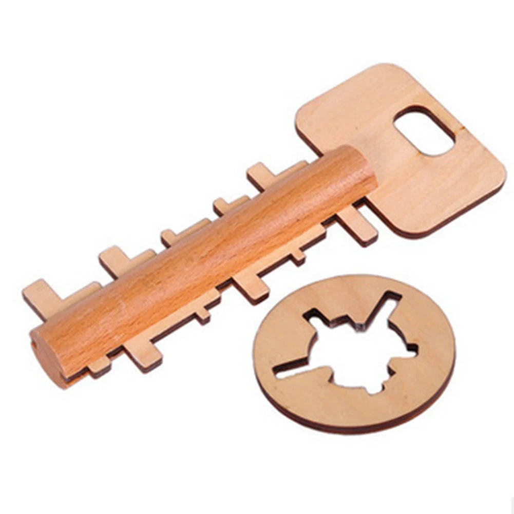

Unlock Educational Toy Key Intelligence Funny Wooden Preschool Bamboo Children Kids