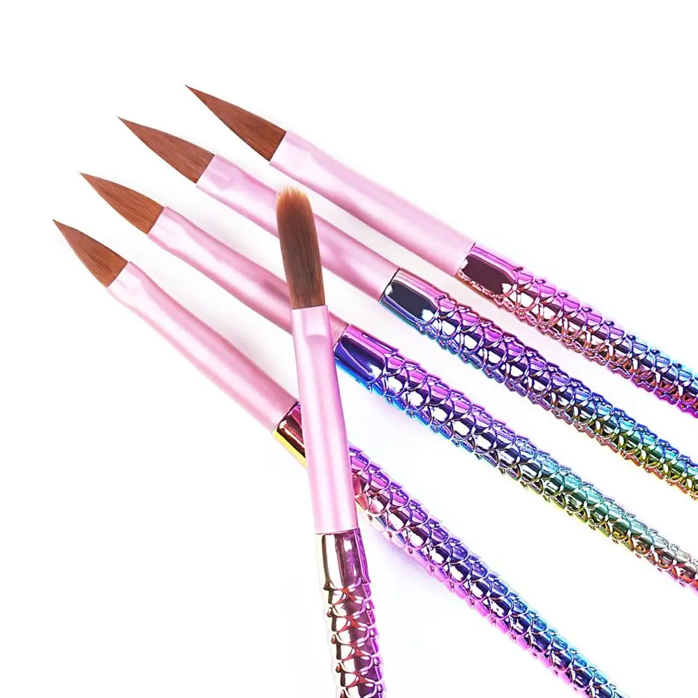 1 шт. деталь для дизайна ногтей кисть хвост русалки в форме линии живописи ручки