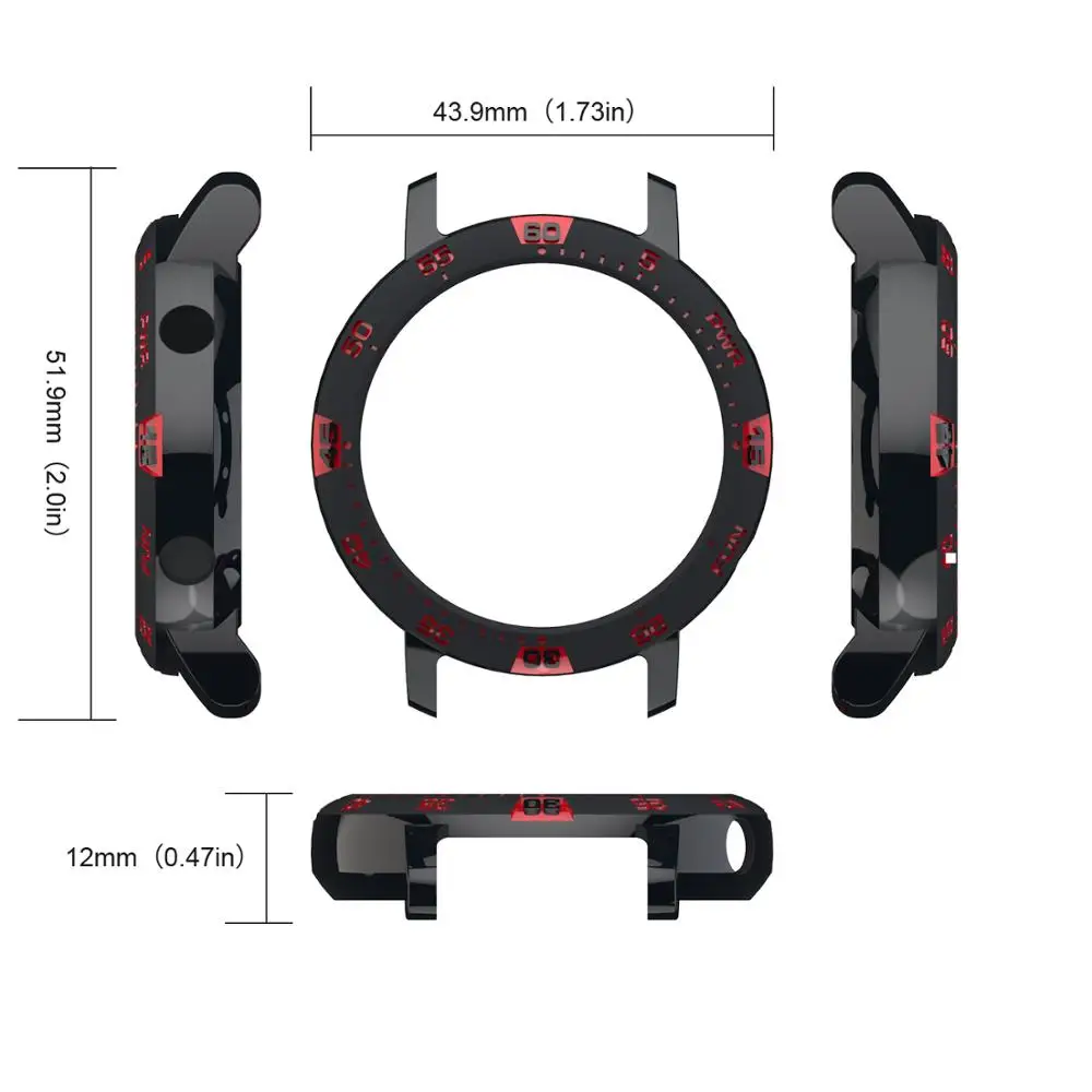 

Soft TPU Watch Case For Huawei Watch GT2 42mm Full Protective Shell 20mm Watch Strap For Huawei Smart Watch Bezel Watch Band