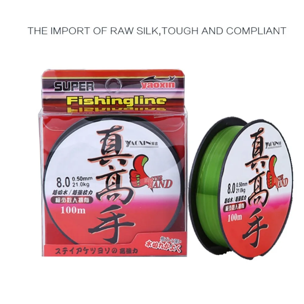 Супер тянущийся нейлон 100 м фторуглеродная рыболовная леска Лидер Провод