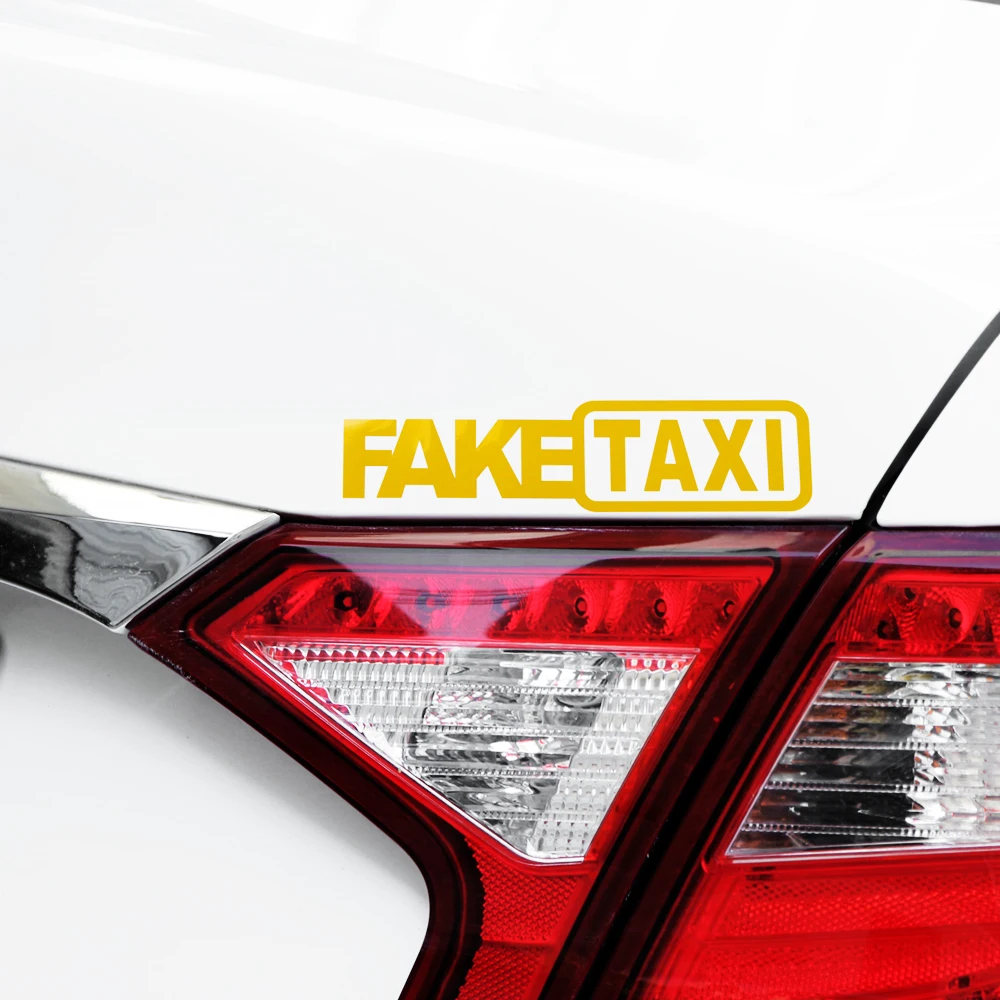 Веселый автомобиль окно поддельные такси стикер автомобиля для mercedes mazda 3 renault toyota