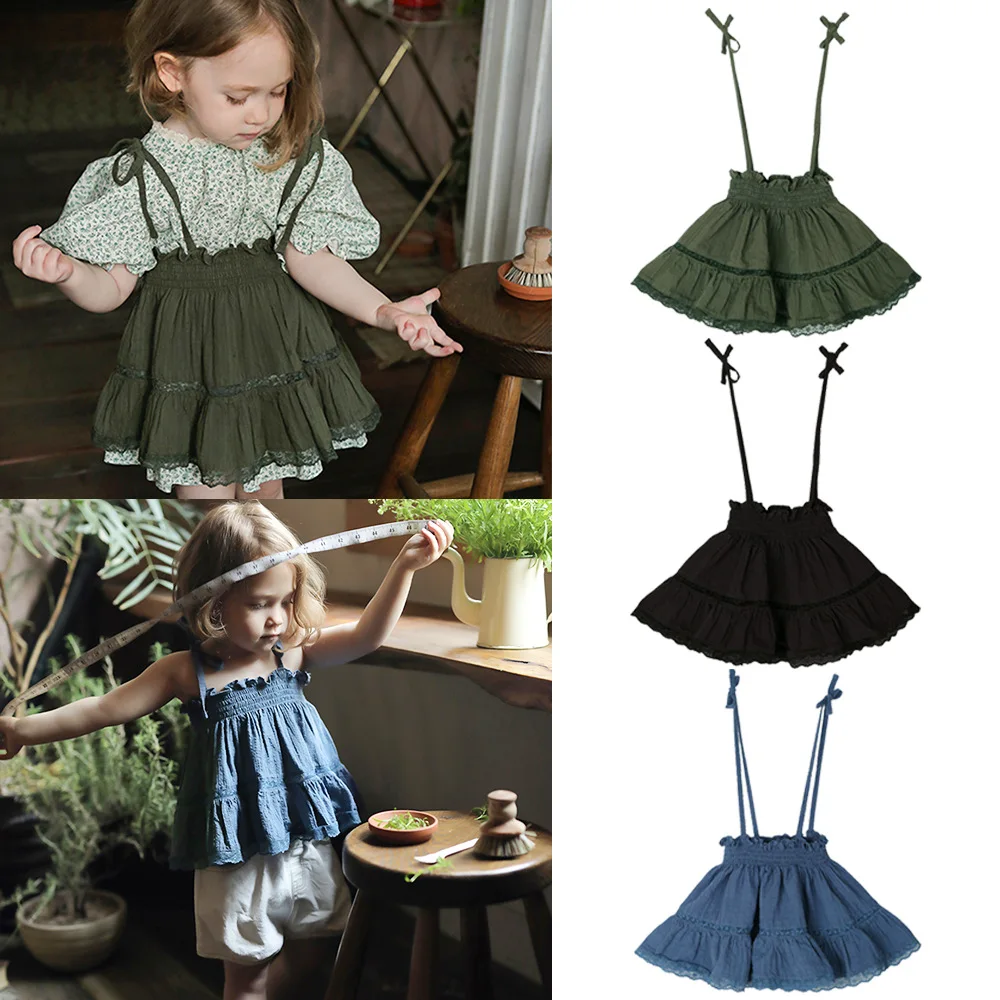 

Детская кружевная юбка с оборками, корейский стиль, 3 цвета