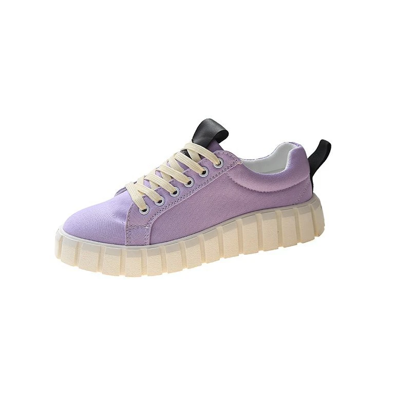 

2020 Autumn Woman FashionSneakers Platform Chunky Canvas Shoes Running Trainers Female Vulcanized Shoes Women Flat Casual Shoes