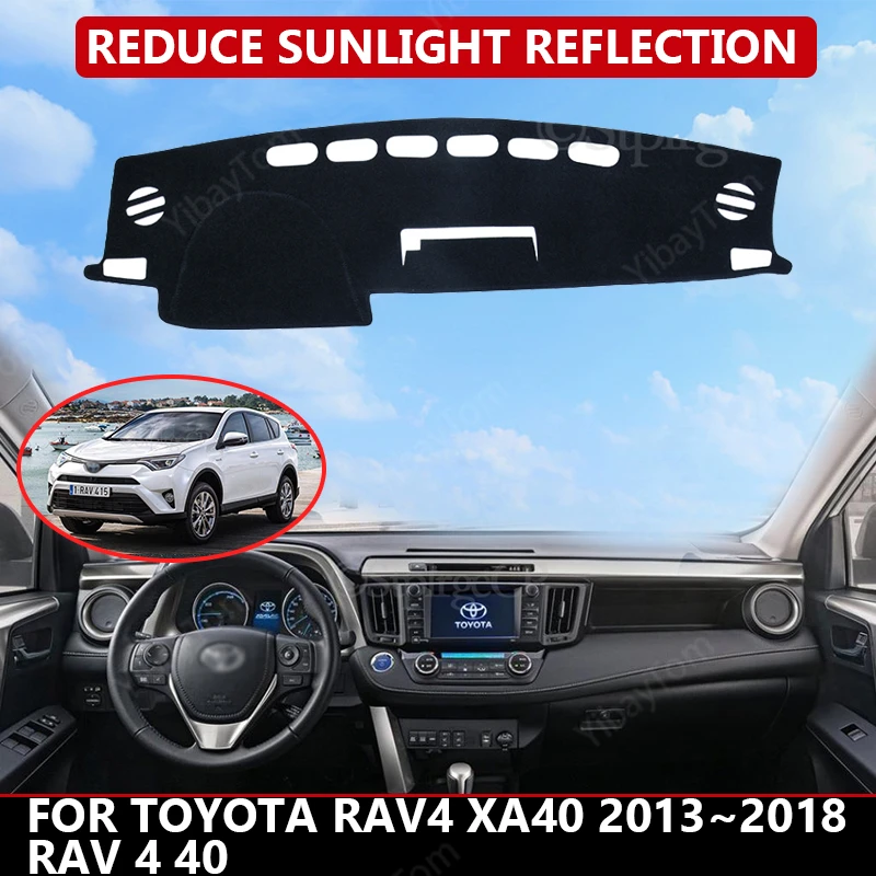 

Car Dashboard Cover for Toyota Rav4 XA40 2013~2018 RAV 4 40 Mat Protector Sun Shade Dashmat Board Pad Auto Carpet