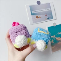 cotton knit case for apple airpods pro cartoon duck ass shockproof protective cover airpod 12 case charging box accessories skin