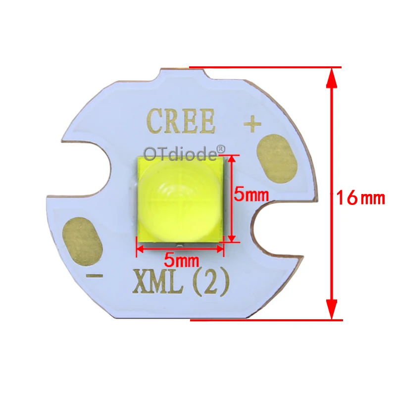 Newset 3V Cree XHP50.2 1A Cold White 6500-7000K 2nd generation LED Bead Diode Lamp Version 6A with 20mm 16mm DTP Copper MCPCB | Лампы и