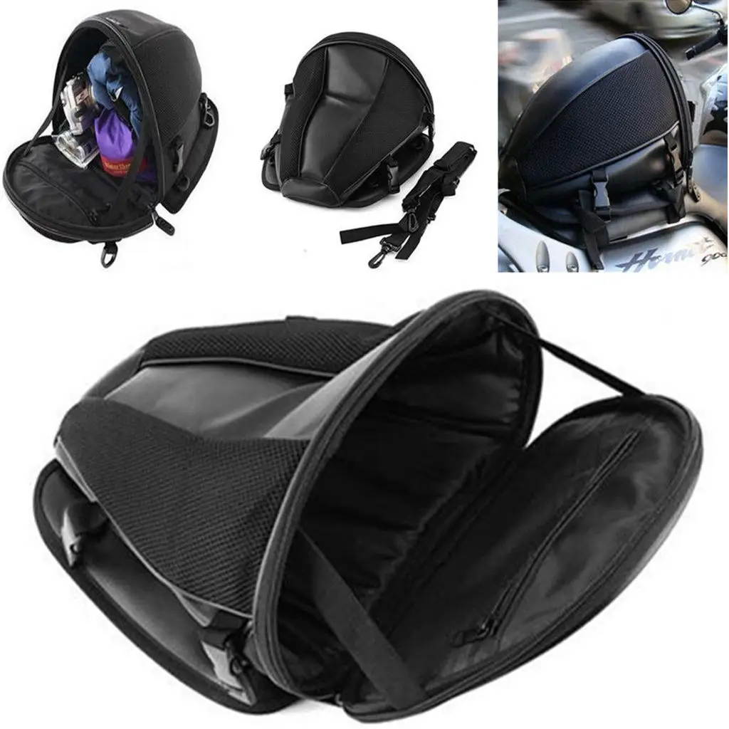 

1pc Motorcycle Rear Tail Seat Back Saddle Pack Waterproof Shoulder Carry Bag