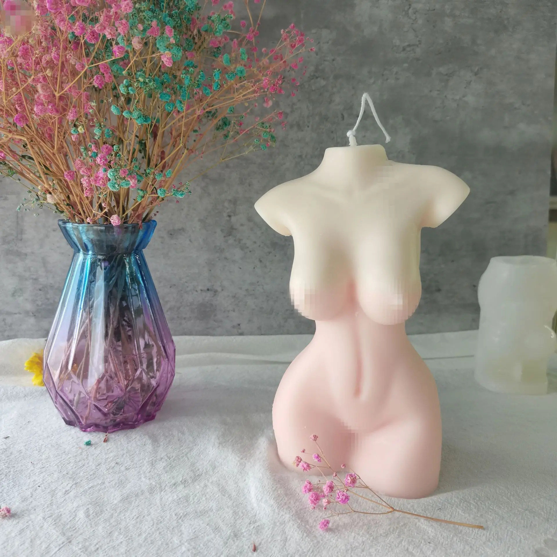

3D Human Body Silicone Candle Mold DIY Handmade Soap Gypsum Clay Resin Crafts Making Mould Home Decoration Ornaments 2022 New