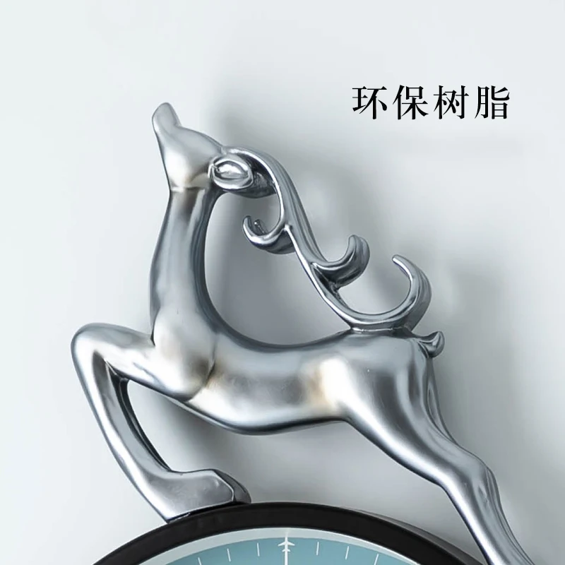 

Nordic Wall Clock Modern Deer Head Creative Silent Wall Watches Home Decor Luxury Wall Watch Shabby Chic Living Room Gift Ideas