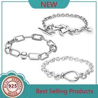 original knotted bracelet fits 925 sterling silver pan bracelet female beadwork diy european beads