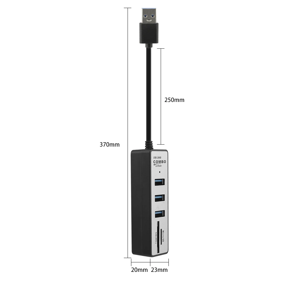 Концентратор 3 порта расширитель адаптер USB 0 все в одном Поддержка SD TF кардридер