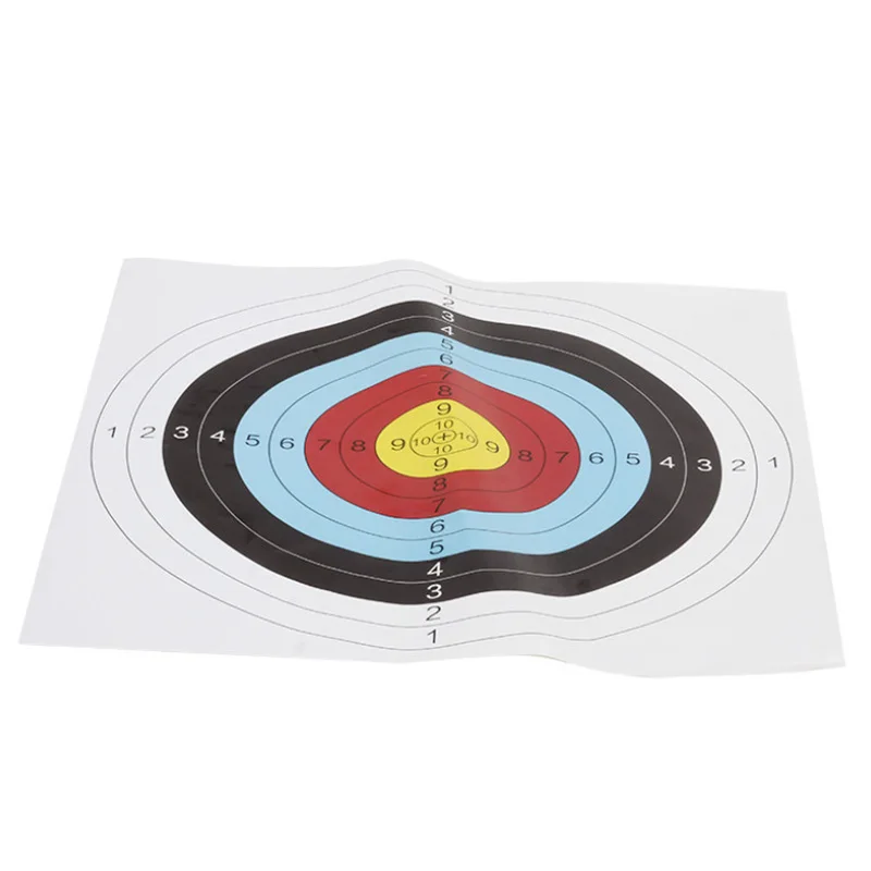 

10x Archery Arrow Targets Paper Face Set For Bow Shooting Hunting 60*60CM