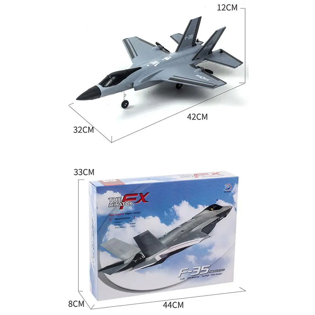

Remote Control Fighter F35 Four-channel Fixed-wing EPP Foam Model FX935 Stunt Remote Control Aircraft Boy Toy