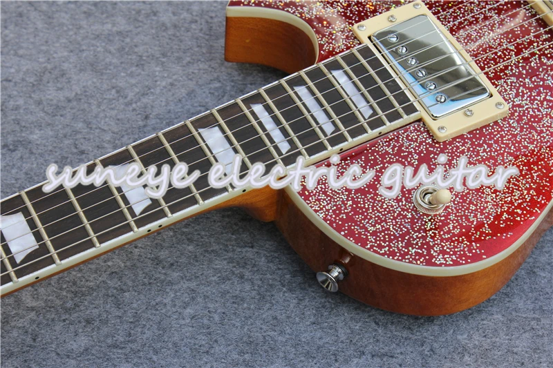 Suneye Red Finish Standard Electric Guitar Chrome Hardware Guitarra Electrica Left Handed Guitar Kit& Body Custom Available
