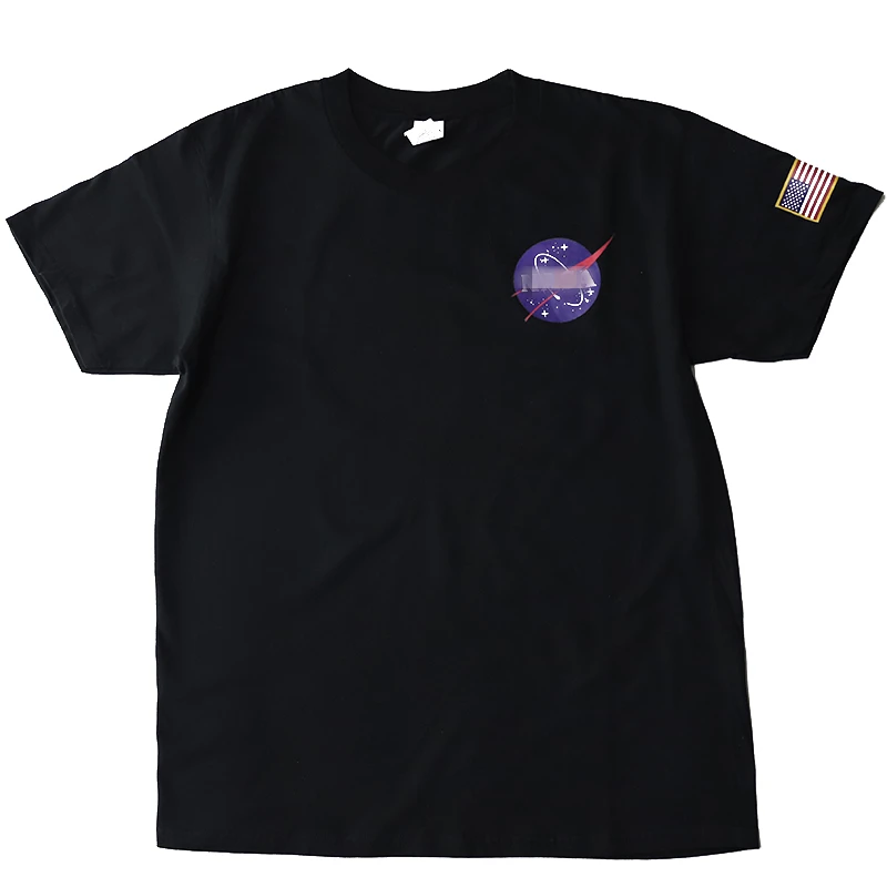 Высококачественная футболка унисекс с принтом космической миссии Apollo рубашки