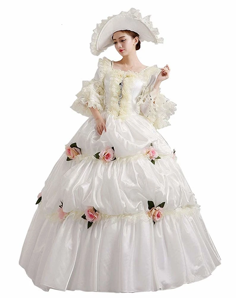 

KEMAO Official Store Victorian Rococo Ball Gown Inspiration Maiden Costume Medieval Dress Renaissance Costumes Masquerade Dress