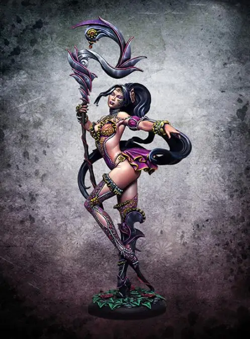 1/24 сборный Набор фигурок из смолы Warrior Girl|Наборы для сборки моделей| |