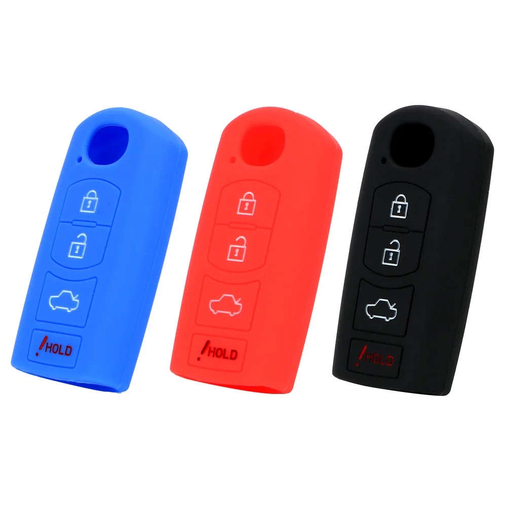 

For MAZDA 3 6 MX5 CX-5 CX-7 CX-9 Remote Car Key Cover Car Key Protector Replacement Key Bag Case 4 Buttons Car Key Shell