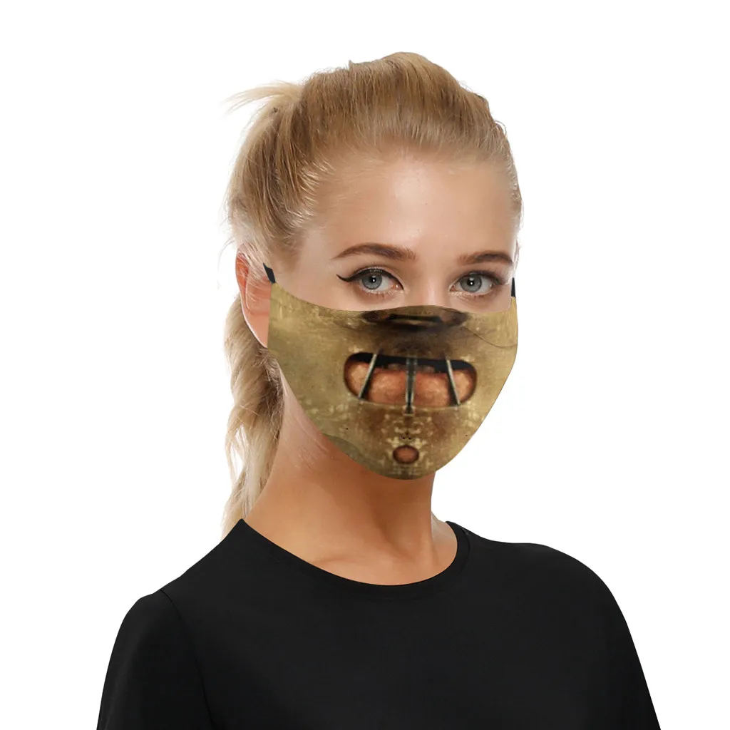 Женский Принт Mascarilla ветрозащитная Дымчатая защита от пятки маскарадный