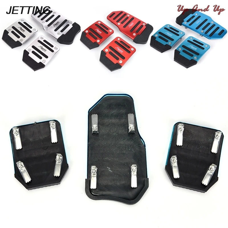 3 шт. алюминиевый сплав ножной педали Крышка колодки авто автомобиль нескользкой