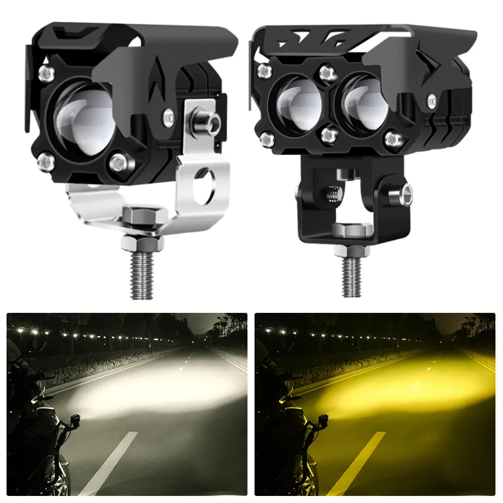 

9-32V Motorcycle Auxiliary Spotlight Fog Light Driving Light 3000/6000K Motorcycle LED Headlight for Motocycle Off-road Car ATV