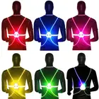 Жилет светодиодный дный беспроводной со светодиодной подсветильник кой, защитная сумка для горных велосипедов, светоотражающий Предупреждение льный сигнал поворота