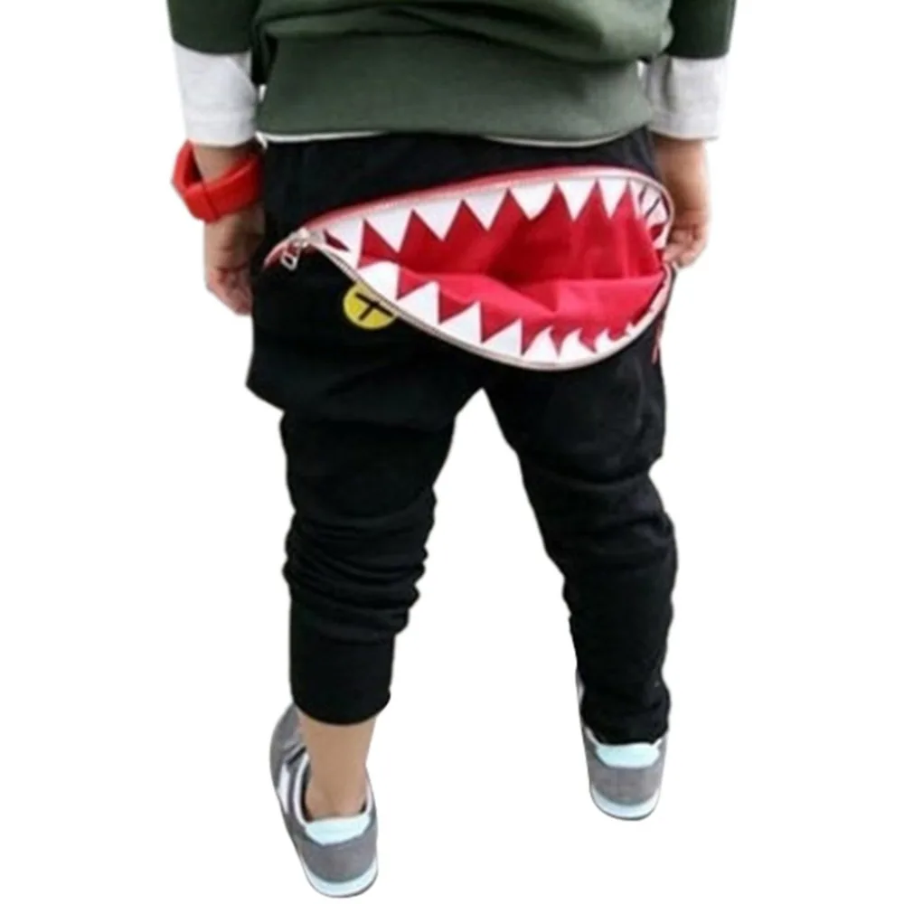 Штаны шаровары на молнии для новорожденных мальчиков и девочек повседневные