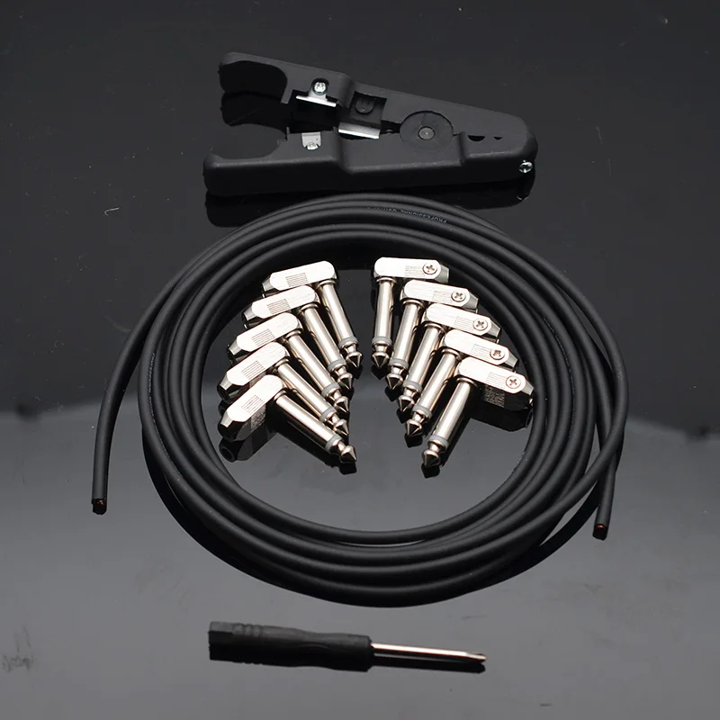 Гитарный кабель без пайки комплект соединительных кабелей для педали гитары
