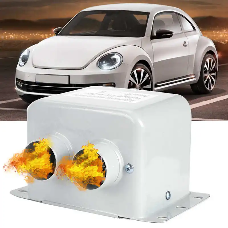 

Car Heater Dual Hole Warmer Portable Defroster Demister Fast Heating 12V 800W