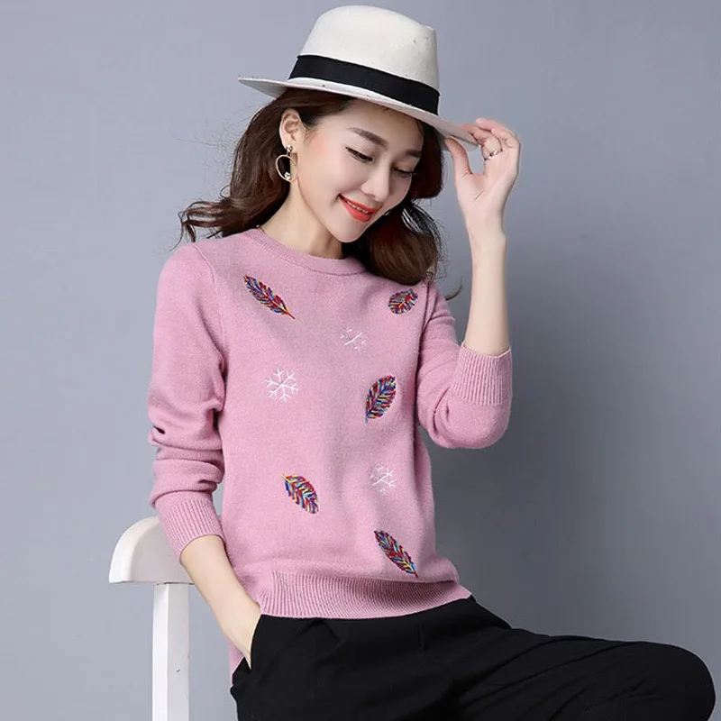 

Sweater women's short slim spring sweater Pullover women's 2021 new spring and autumn bottom coat