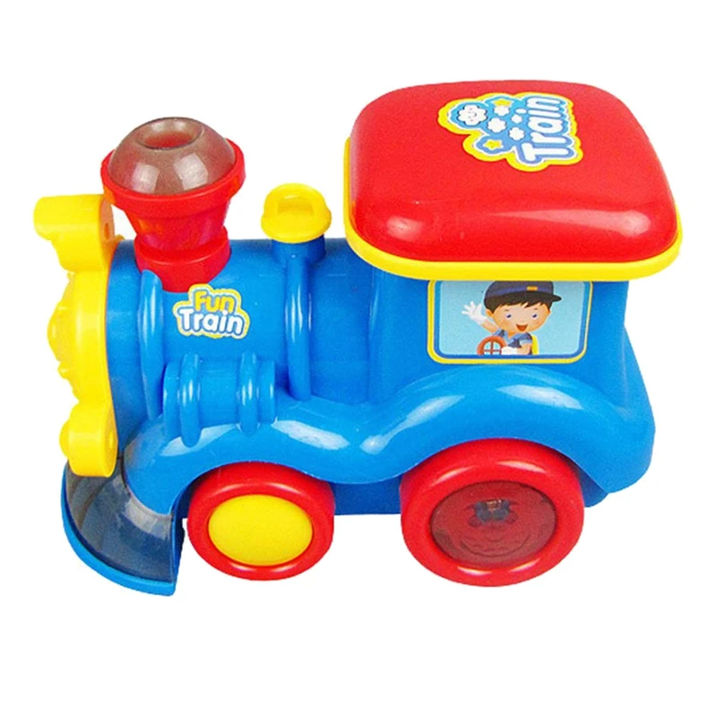 

Паровозик Go Паровозик для детей-классический игрушечный автомобиль с питанием от батарейки, с дымом, подсветкой и звуком (реалистичный водя...