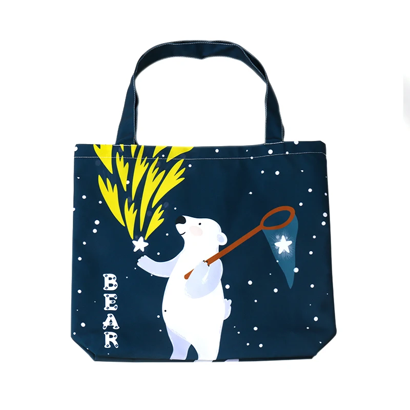 Сумка с логотипом на заказ VOGRACE из мультфильма аниме ручной работы Холщовая тоут