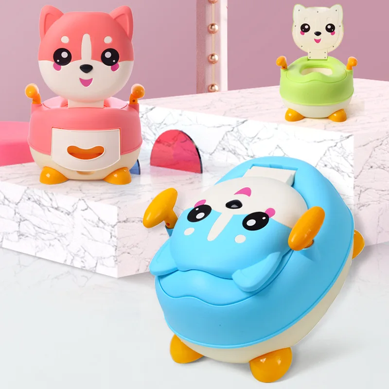 Детский горшок мягкий детский пластиковый дорожный для обучения милый туалет