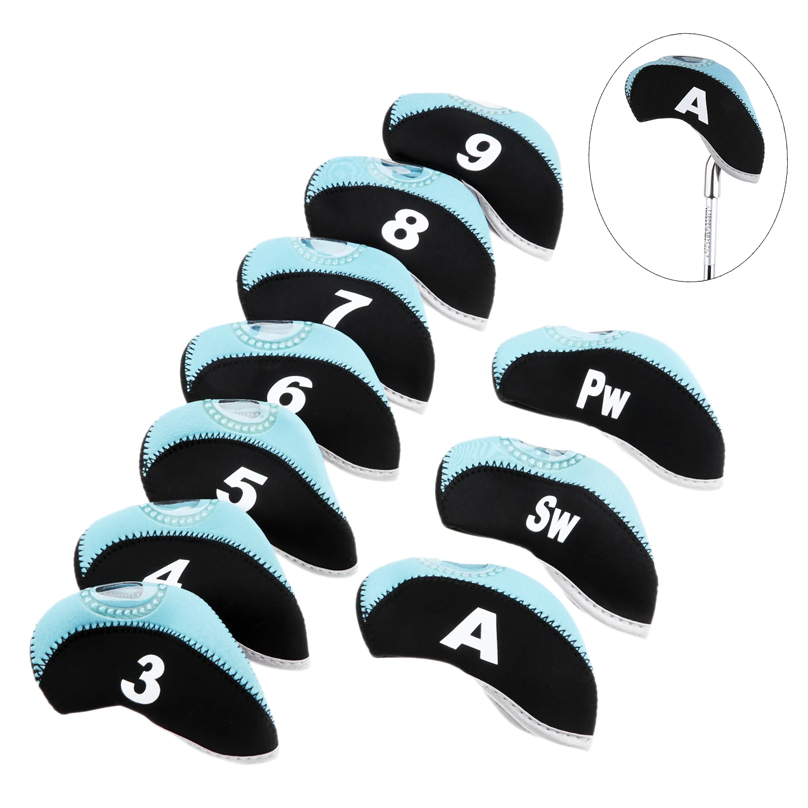 10 шт. клюшек для гольфа головные уборы комплект железные клюшки защитный Гольф