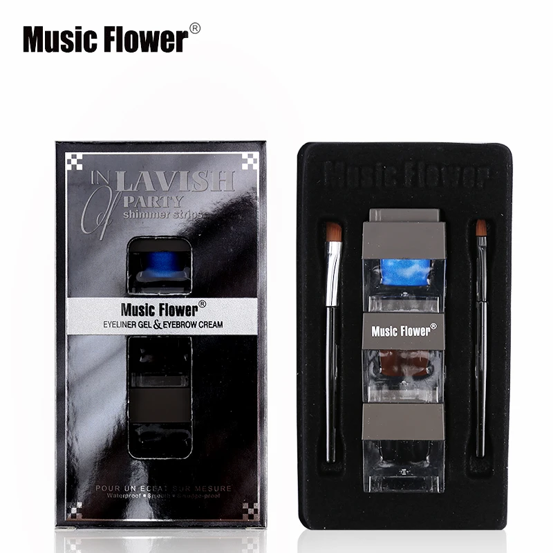 Бренд Music Flower 3 в 1 Подводка для глаз гель и крем бровей телесный подводка