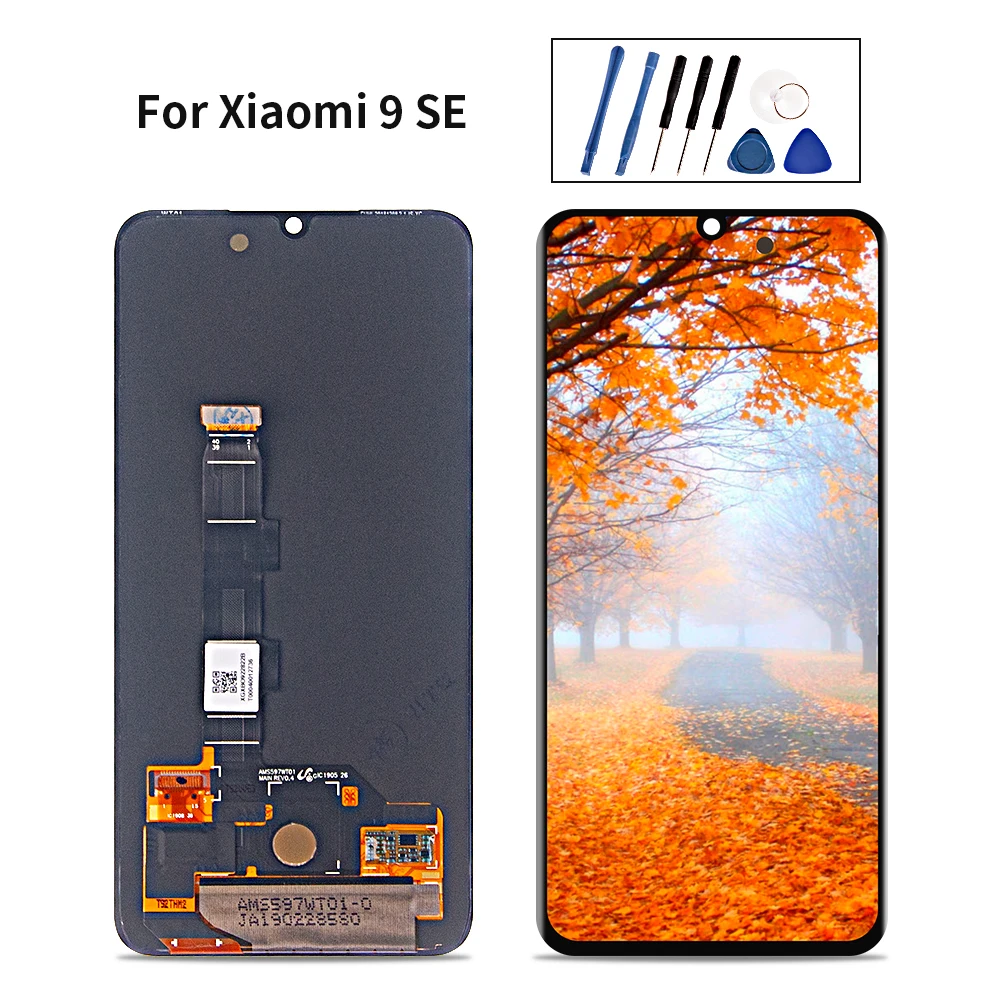 Протестированный AMOLED для Xiaomi mi 9 SE ЖК дисплей с сенсорным экраном дигитайзер
