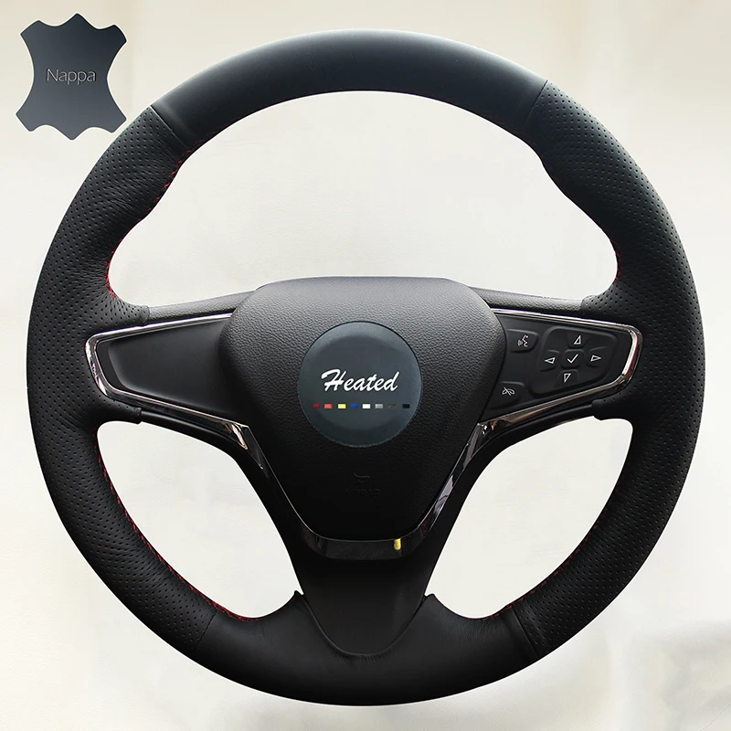 Чехол на руль из натуральной кожи для Chevrolet Cruze 2015 V 2016 2017|wheel steering cover|steering coverwheel |