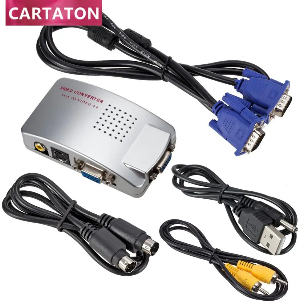 Универсальный преобразователь сигнала NTSC PAL VGA для ТВ AV RCA композитный