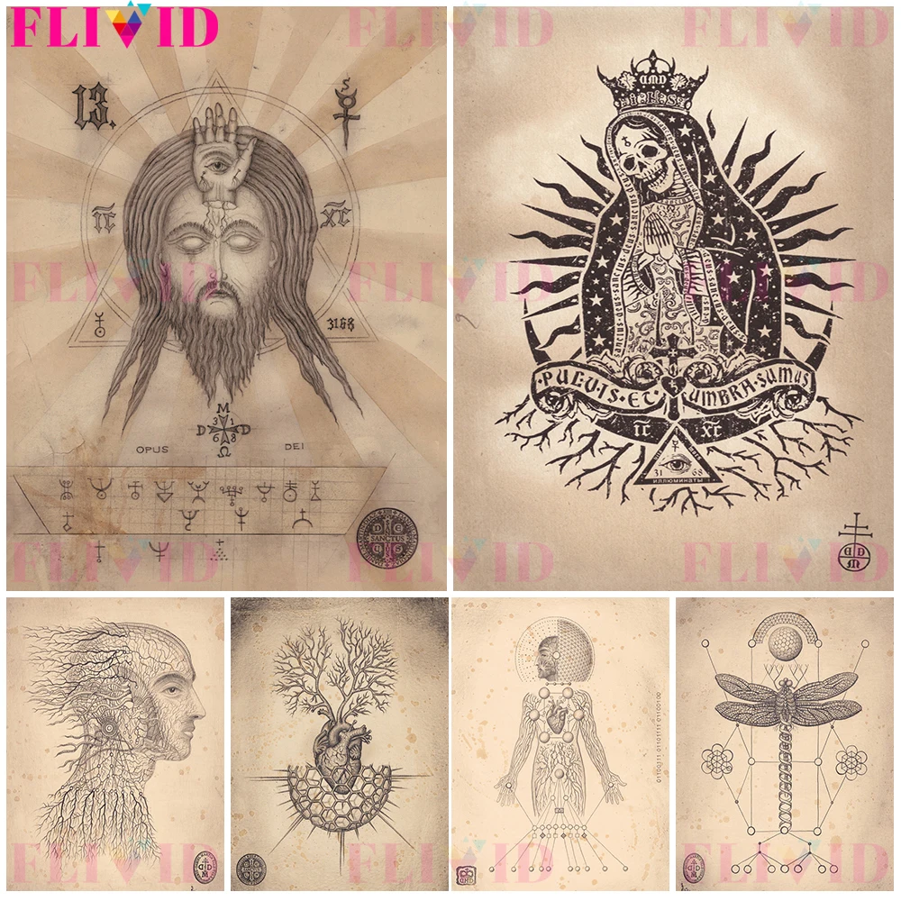 

Abstract Mental Consciousness Poster And Print wall Art Canvas Painting For Living Room Decoration Wall Picture Unframed